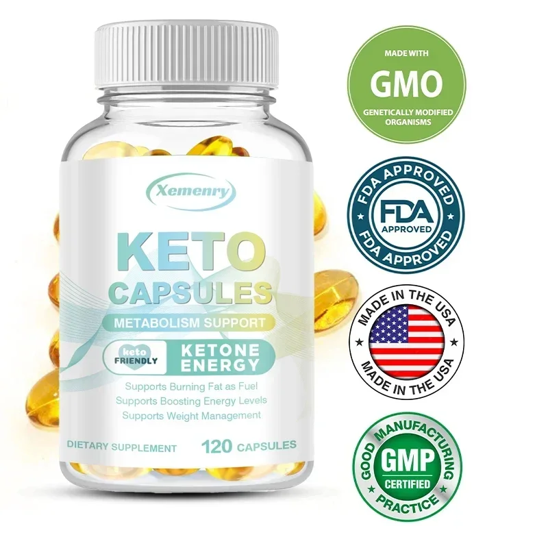 

Keto Supplements - Weight Management Capsules, Non-GMO, Vegan