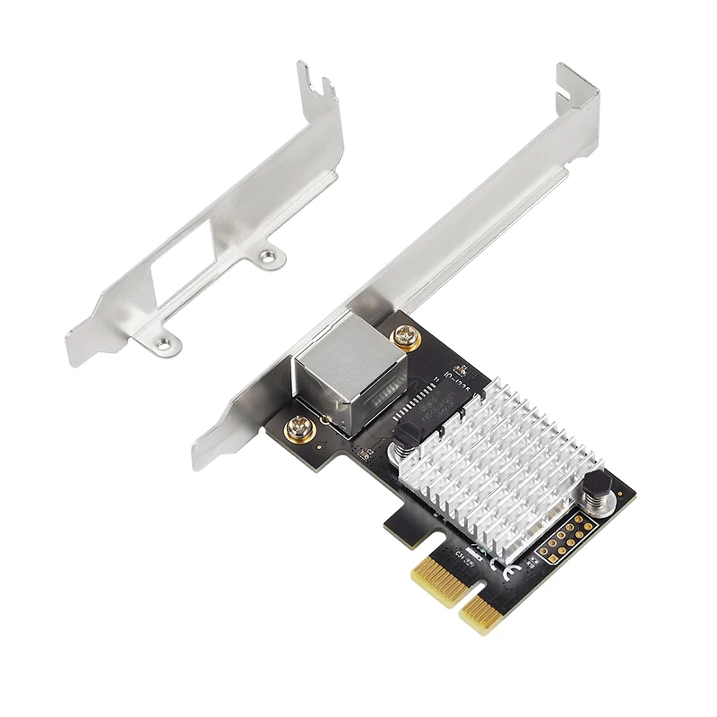 PCIe 2.5G 기가비트 이더넷 네트워크 카드 Intel I225 칩용 PCI Express 2.5Gb 네트워크 카드 100/1000M/2500M RJ45 네트워크 어댑터