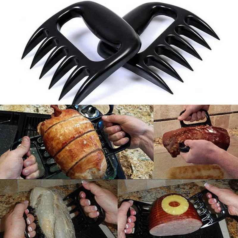 BBQ Accessories Meat Shredder Strong Pulled Pork Puller Fork Bear Claw Fruit Vegetable Slicer Cutters Cooking Tools