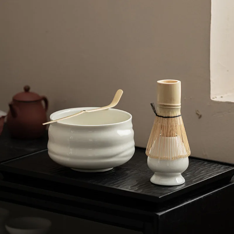Japanese Matcha Tea Set Safe Bamboo Whisk Teaspoon Tea Sets Matcha Bowl Matcha Whisk Holder For Tea Lovers Tea-making Tools