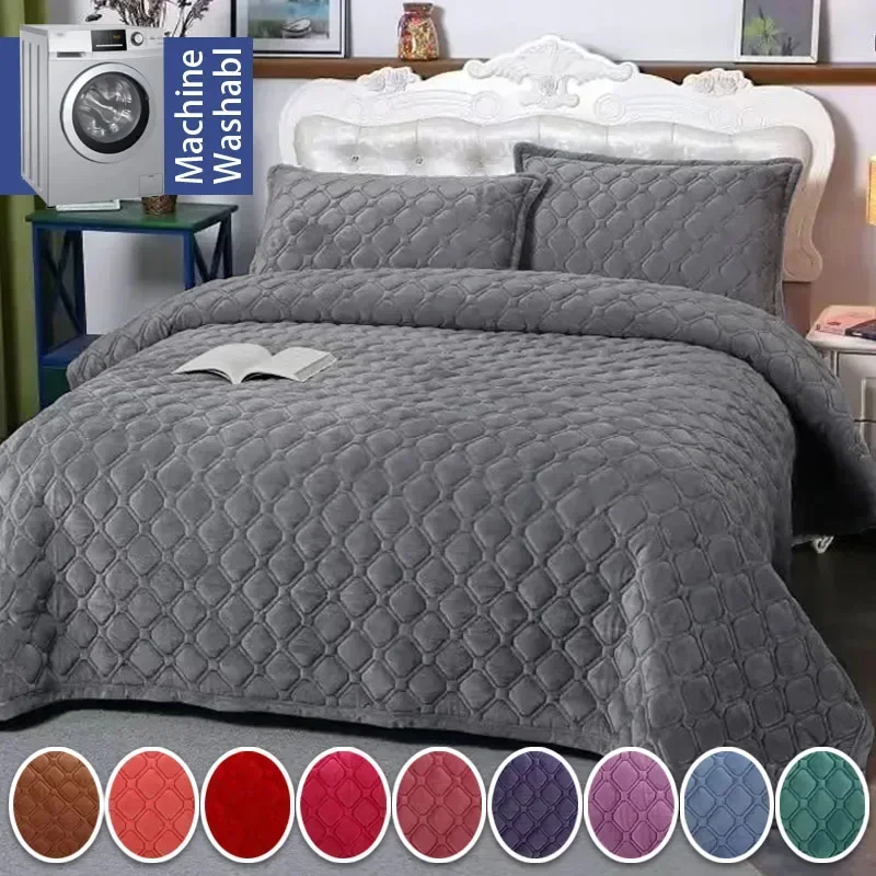 Geometric Flannel Bedspread 1