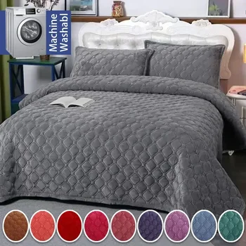 Geometric Flannel Bedspread 1
