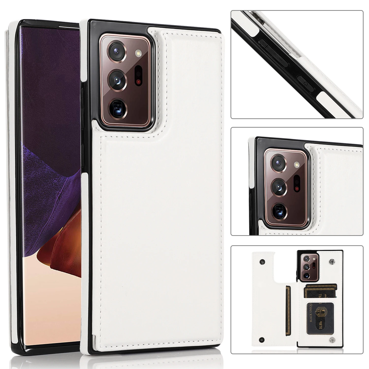 Premium Wallet Double Button Protection Leather Phone Case