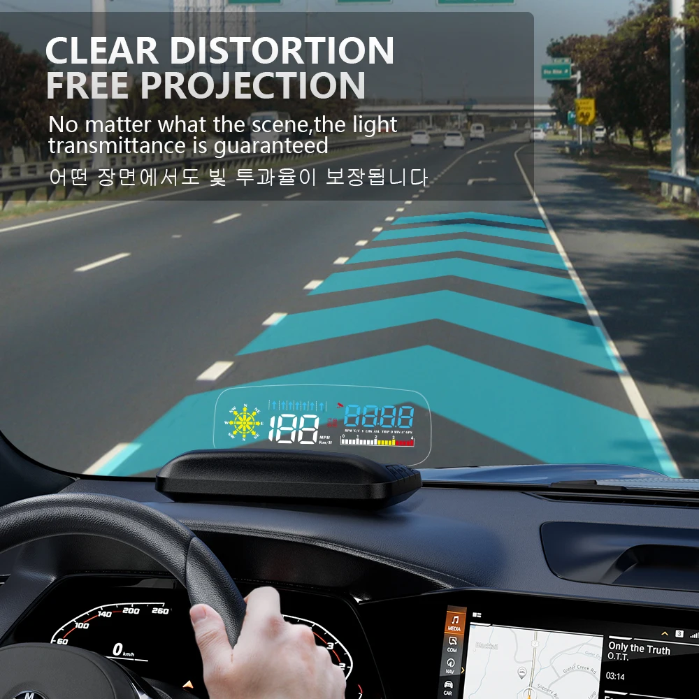 WYOBD HUD ׺̼ OBD2 GPS  ÷, ڵ  ӵ, ڵ   ÷,   Һ