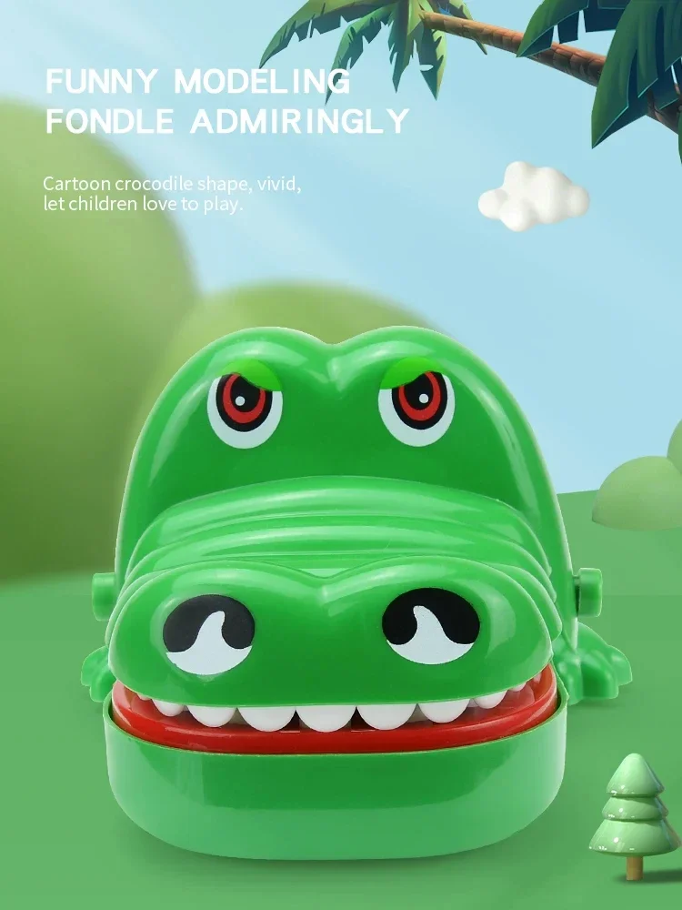 Crocodile Teeth Toys Childrens Lucky Game Trick Decompression Toy