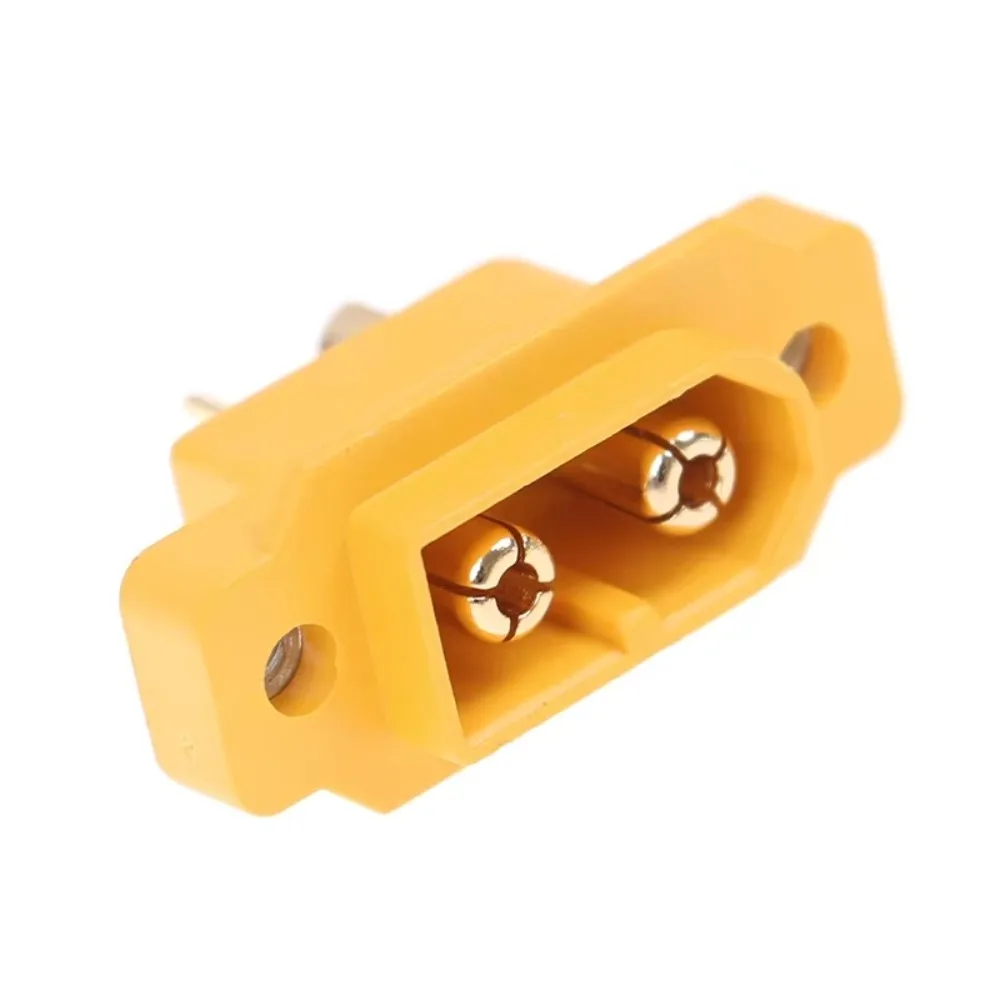 New AMASS XT60E Connector Yellow Black Mountable XT60E Female Plug FPV Racing Fixed Board Plastic XT60E-F Cover RC Accessories