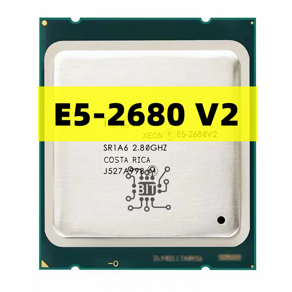 Processador Cpu Xeon 10 Núcleos 20 Thread 25m 115w Lga 2011 e5 2680 v2 2.8 Ghz