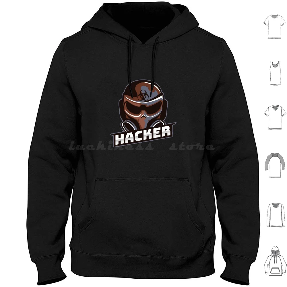 Felpe Con Cappuccio Da Pirata A Maniche Lunghe Hacker Astronauta Gaming Plyer Gioca Space Power Good Gym Man Gamer Life World Live Out Love