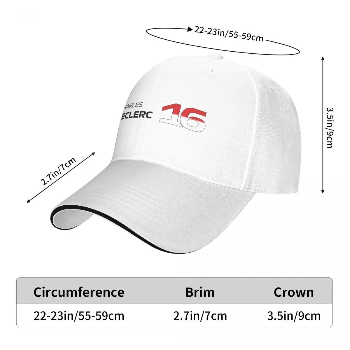 Charles Leclerc F1 Cap Fashion Casual Baseball Caps Adjustable Hat Hip Hop Summer Unisex Baseball Hat Customizable Polychromatic 2