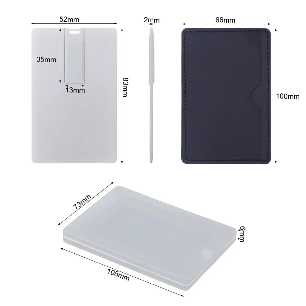 10/50/100개/세트 무료 맞춤형 로고 신용카드형 4GB 펜 드라이브 8GB 16GB 32GB USB 스틱 플래시 드라이브 1GB 2GB 썸 드라이브 선물용
