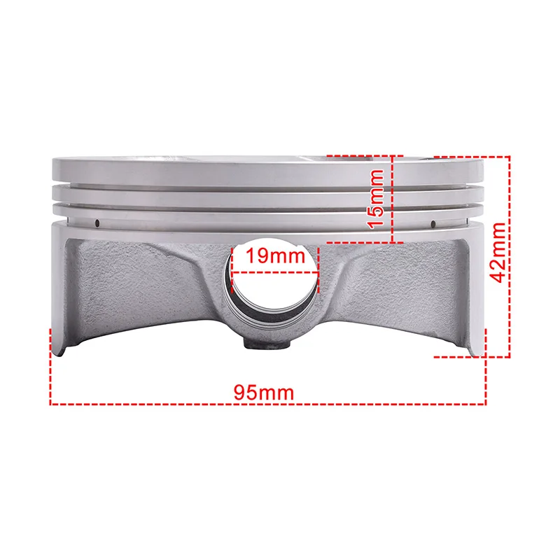 Caltric Piston Ring Set For Yamaha YFZ450 2004-2017 ATV Models - Engine Rebuild Replacement Part