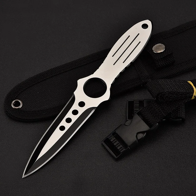 Outdoor knife Outdoor self-defense leggings military Camping High Hardness Straight Knife Cutting Edge