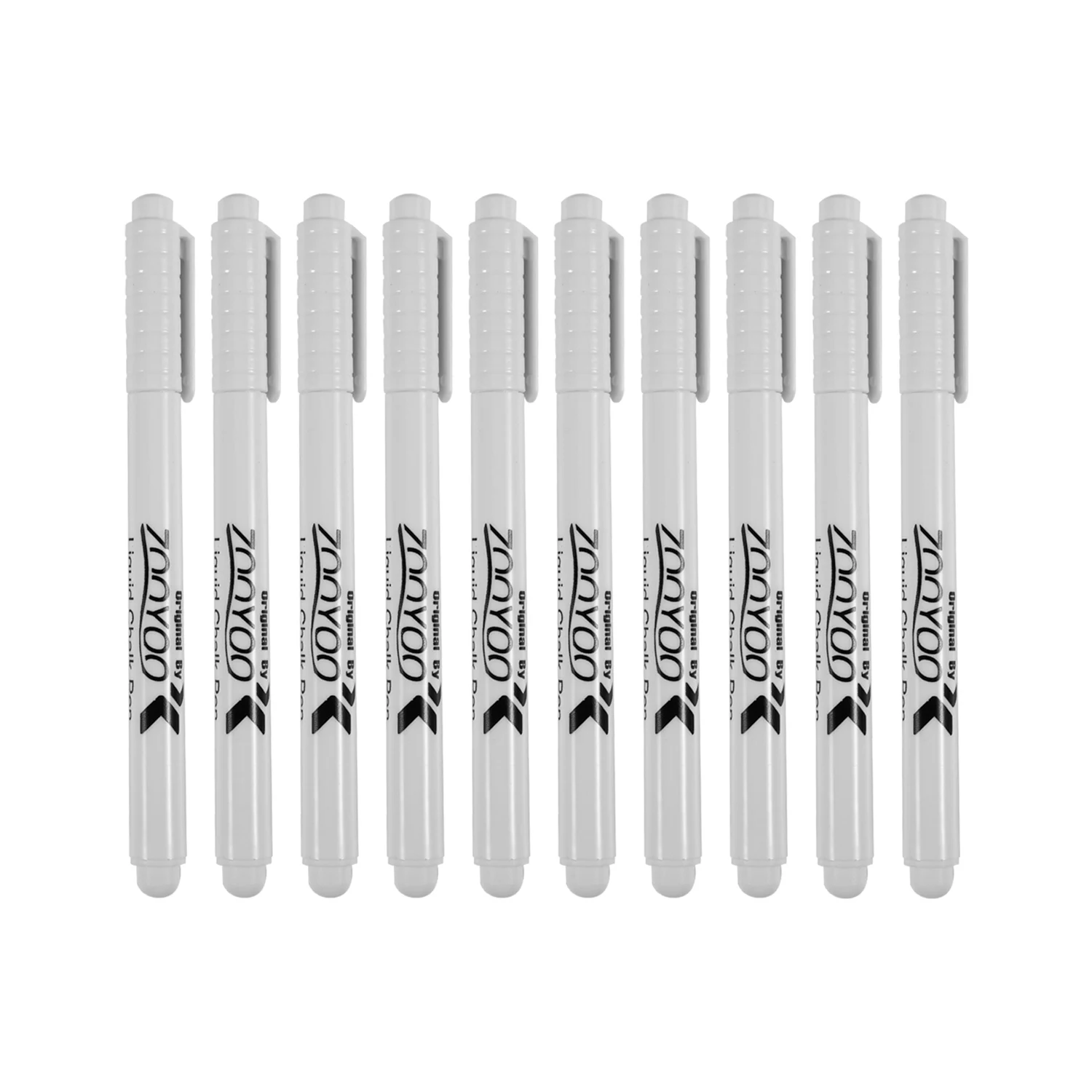 10PC Liquid Chalk Pen Marker For Glass Windows Chalkboard Blackboard white 1set erasable white liquid chalk pen marker for glass windows chalkboard