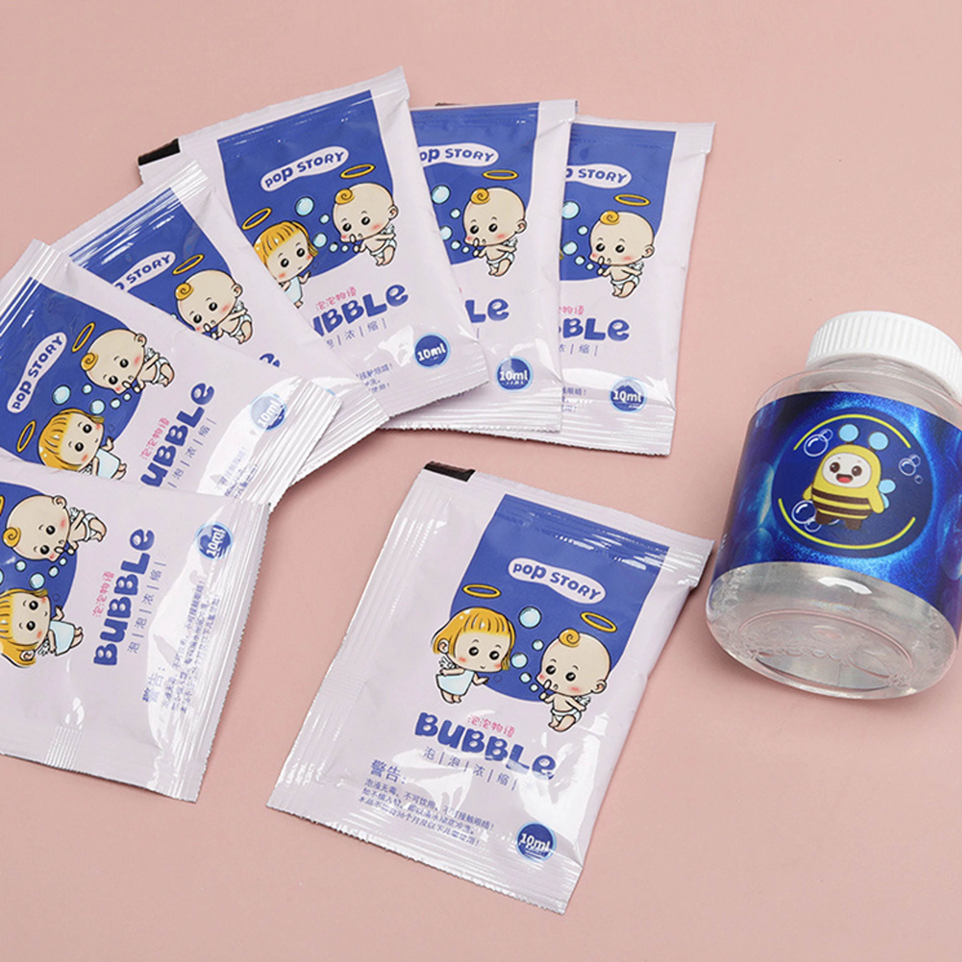 10-30pcs 버블 머신 보충 액체 다채로운 버블 농축 과립 10pcs ? 500ml 버블 건 보충 과립