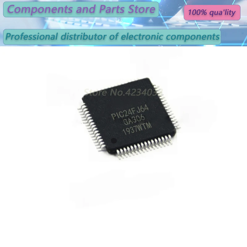 

1PCS PIC24FJ64GA106-I/PT PIC24FJ64GA306-I/PT PIC24FJ64GA106 PIC24FJ64GA306 TQFP64 New original stock