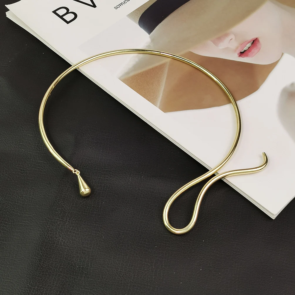 Alloy Torques Choker Necklace Women Jewelry