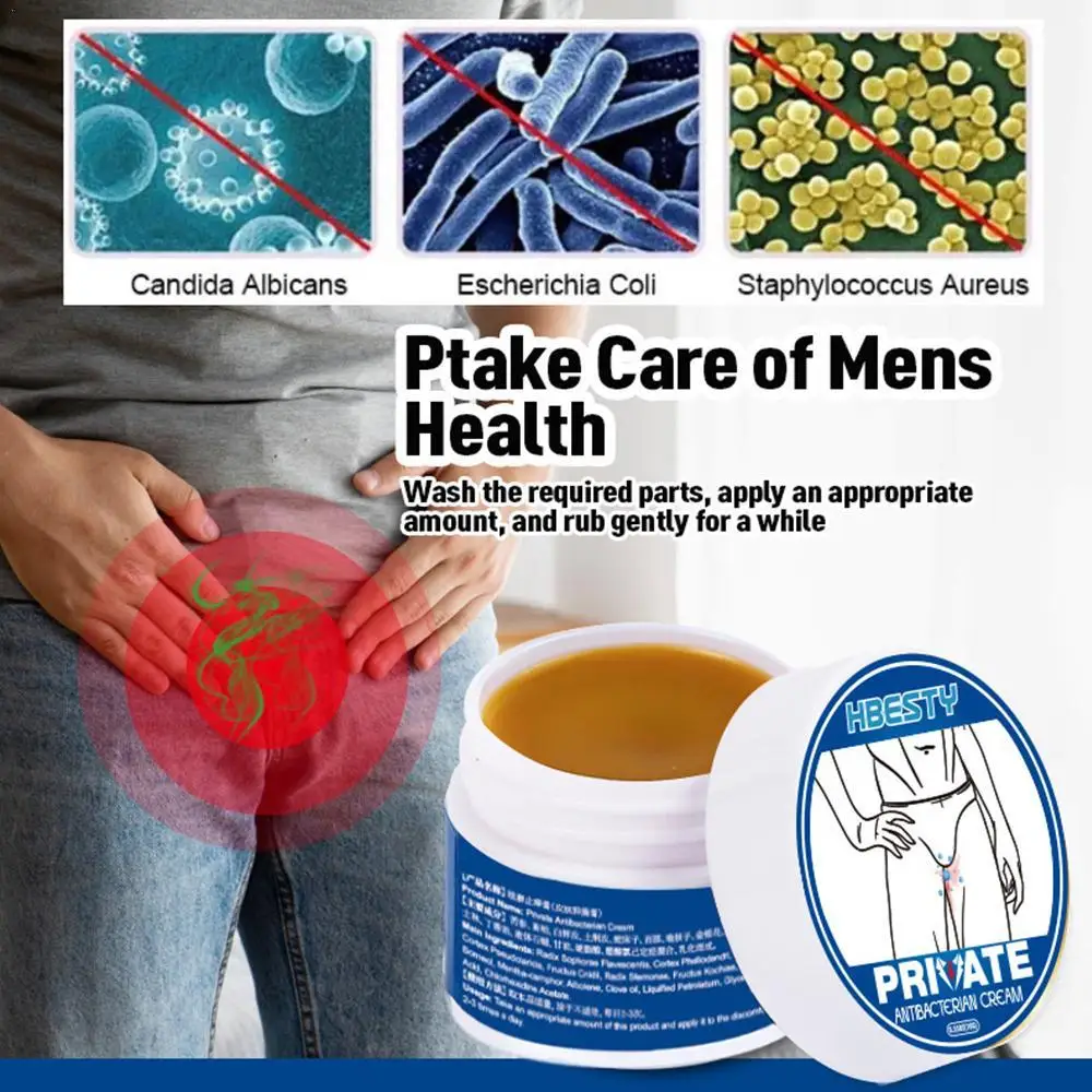 

10g Men Private Part Anti-bacterial Anti Infection Ointment Cream Herbal Anti Itch Funguss Relief For Men Remove Antibacterial