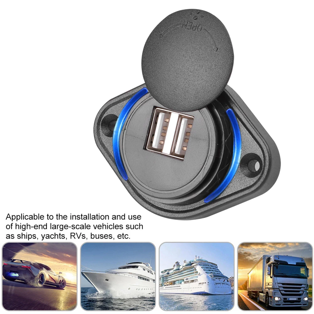 Dual USB 12-24V 3.1A Car Charger for Phone