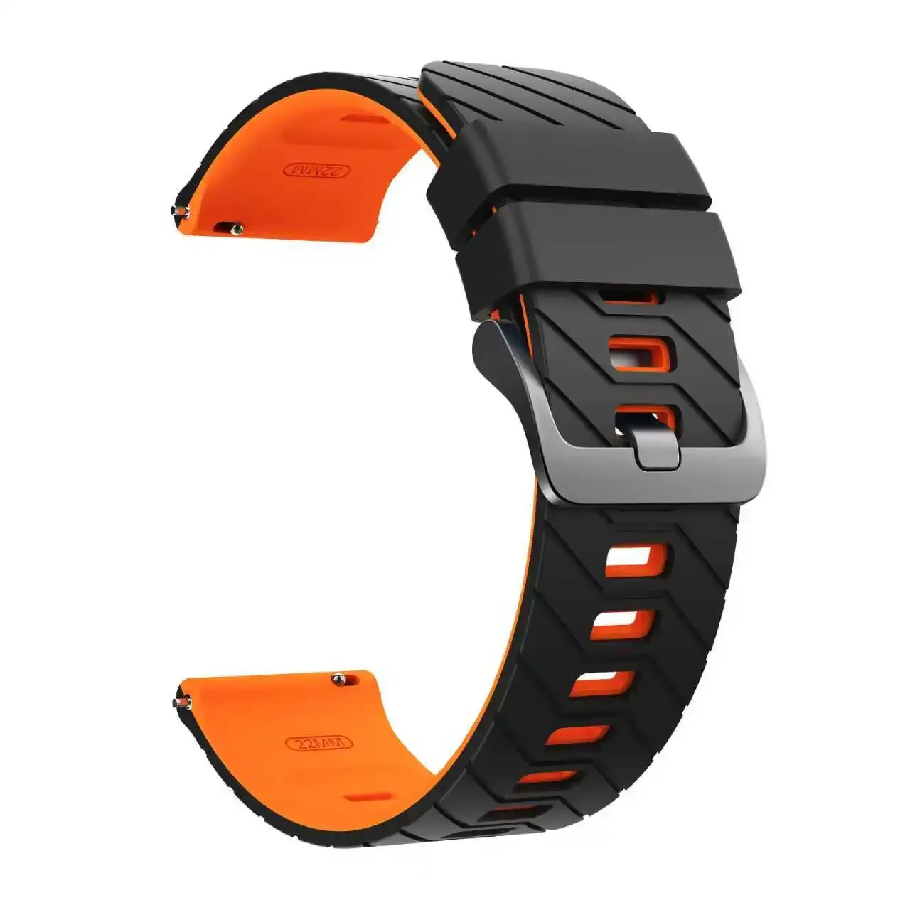 Sport Silicone Strap - 22mm Premium Watch Band Replacement