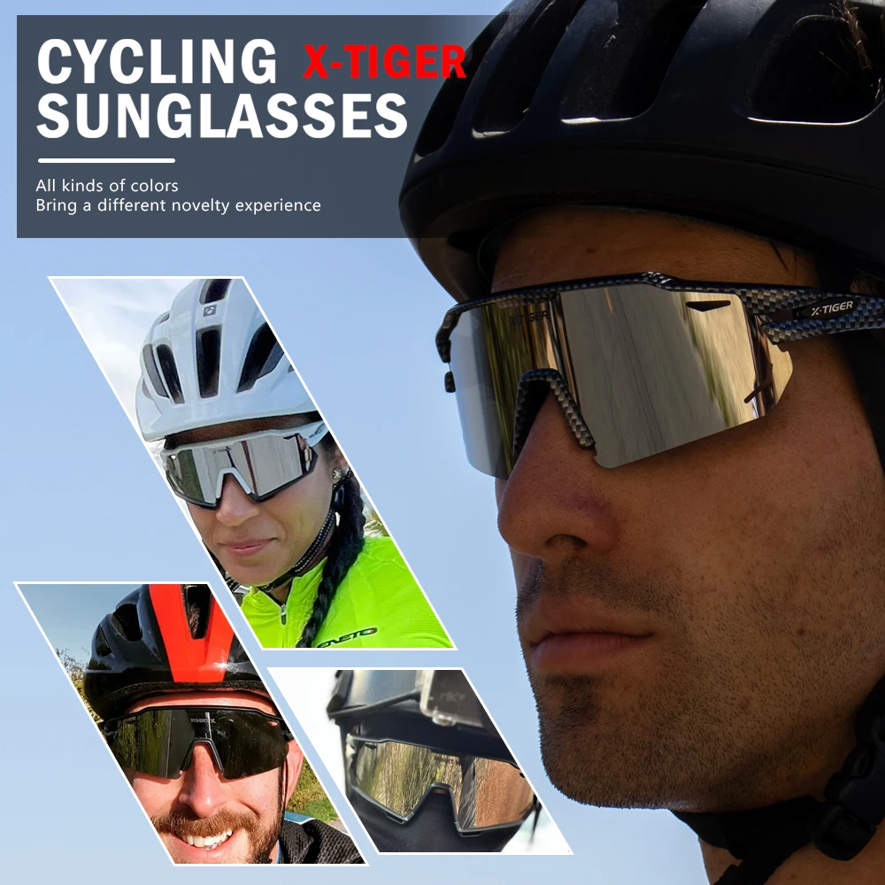 X-TIGER Occhiali da bicicletta polarizzati Nuovi occhiali da sole