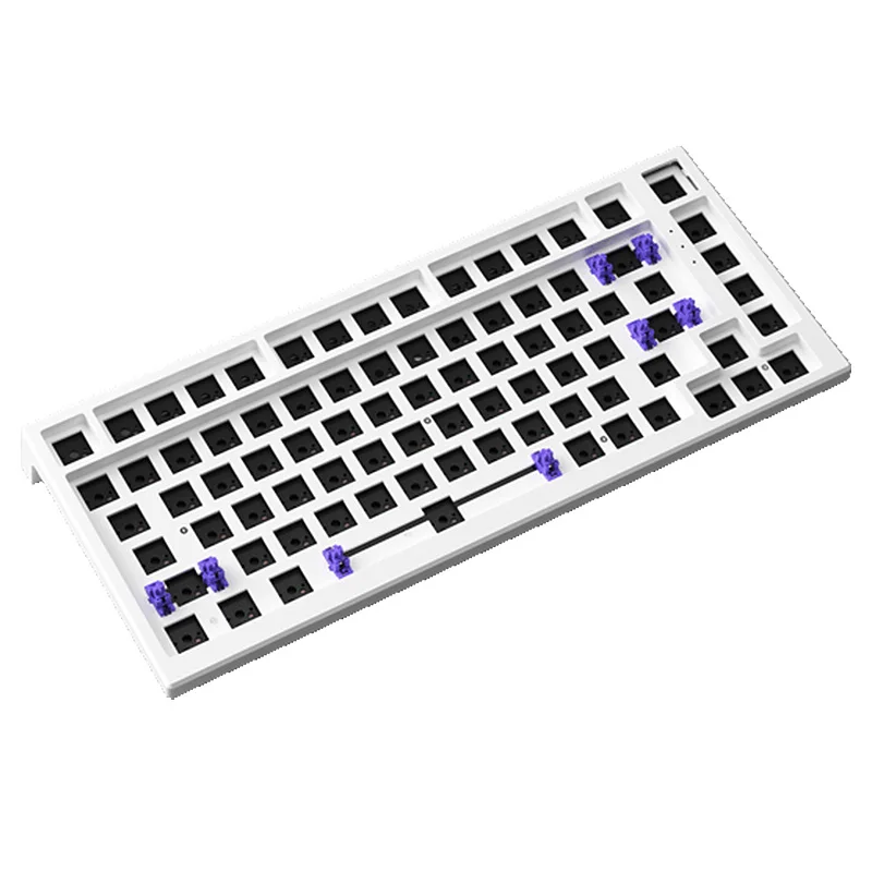 Kit de Teclado 82 Teclas Hot Swappable 5pin Switch 75 Modo Duplo com Fio 2.4ghz Nkro Placa de Montagem Pcb Mg75 - Imagem 5