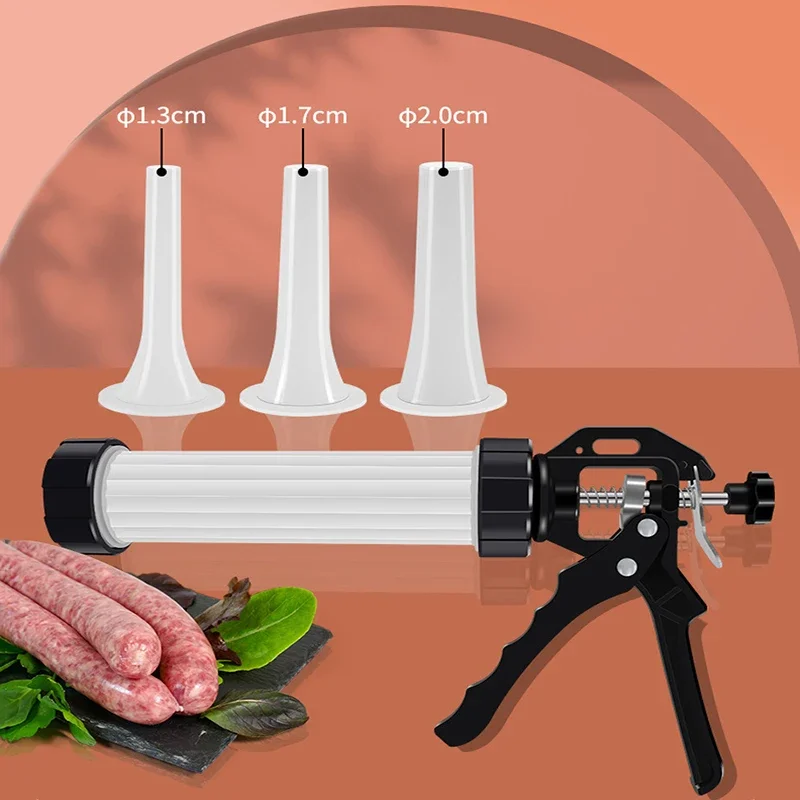 Manual Sausage Stuffing Machine Homemade Sausage Stuffer Syringe Stuffer Gadgets Manual Meat Injector Tools