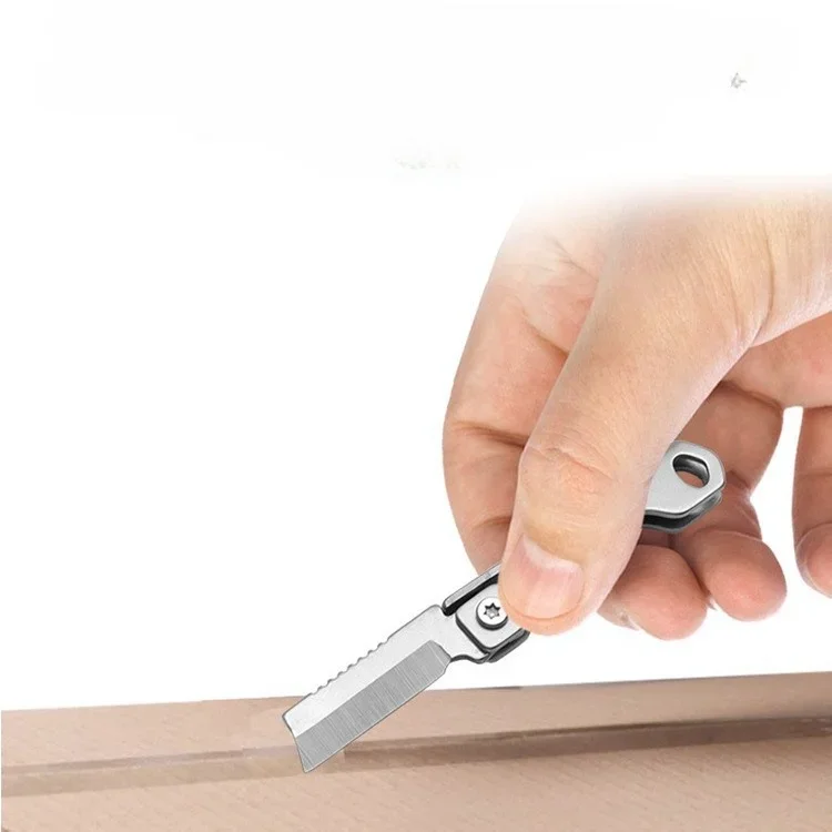 Stainless steel mini multifunctional outdoor knife Open box express knife portable pocket folding camping knife folding knife utility knife folding utility knife folding cutter