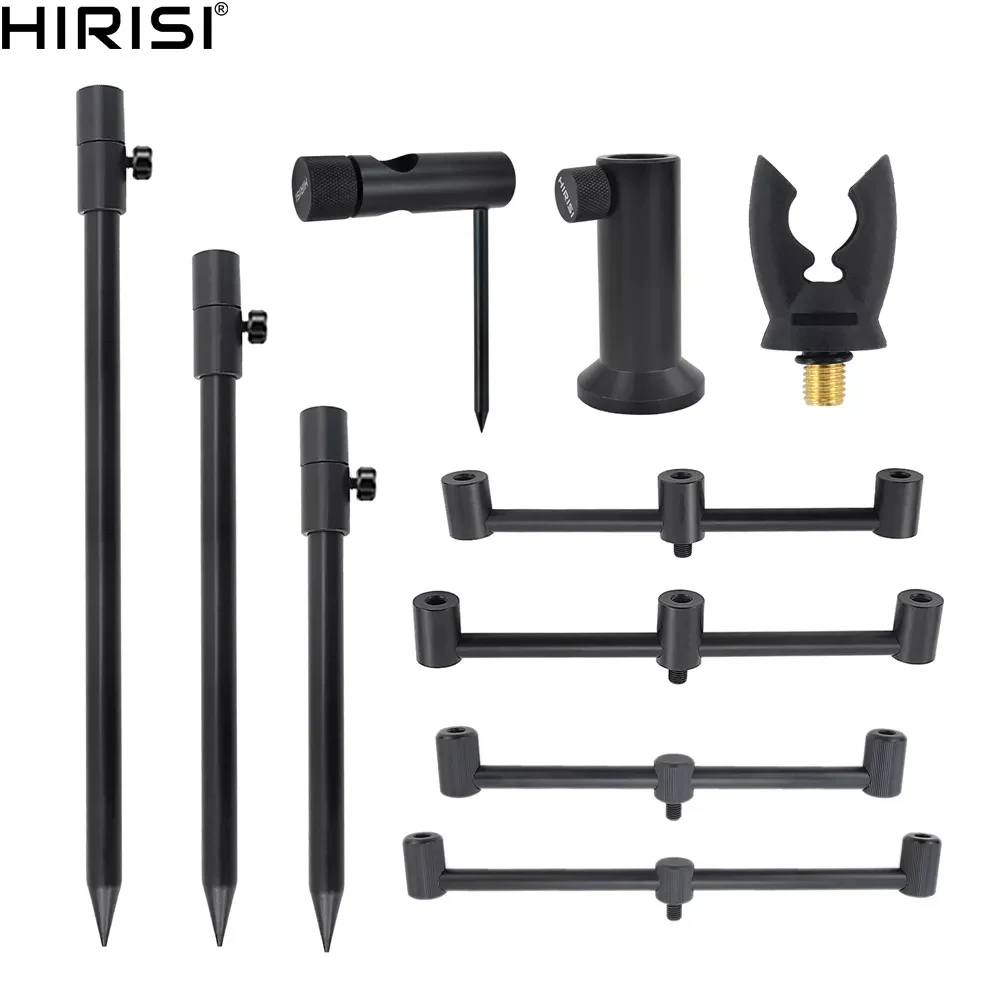 Hirisi 잉어 낚싯대 포드, 은행 스틱 및 버즈 바, 낚싯대 홀더, 낚싯대 지지 