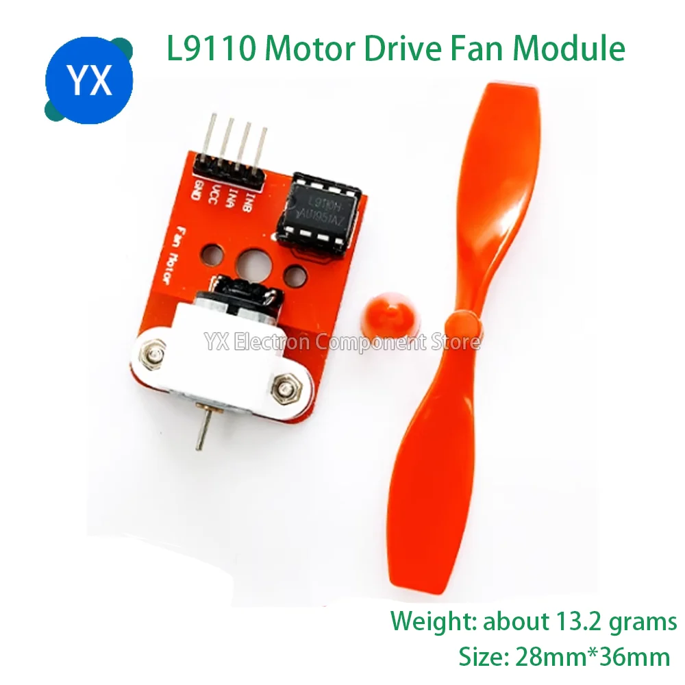 모터 드라이버 선풍기 모듈, USB 케이블 포함, Nano V3.0 USB to TTL 개발 보드, L9110, 10 개, 2 개