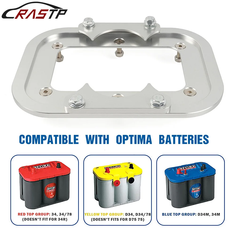 Battery Relocation Holder Mount Tray Bracket For Optima 34M D34M D34 D34/78 34 34/78 RS-BTD041