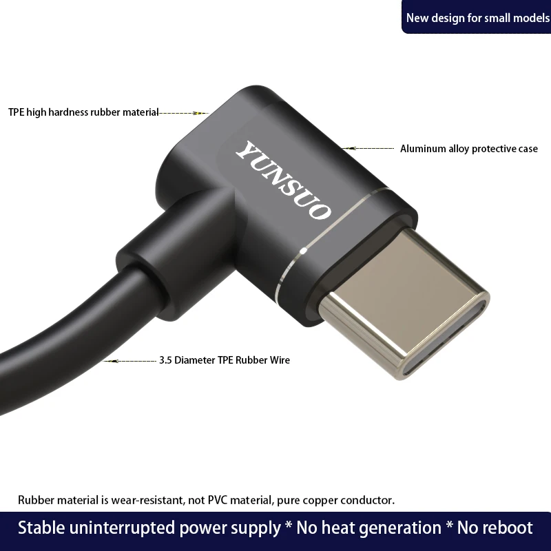 Micro Usb Tipo-c Cabo de Carregamento Curto Handheld Cardan Estabilizador Smartphone Celular Ação Câmera Holder 90 Graus Cotovelo - Image 6