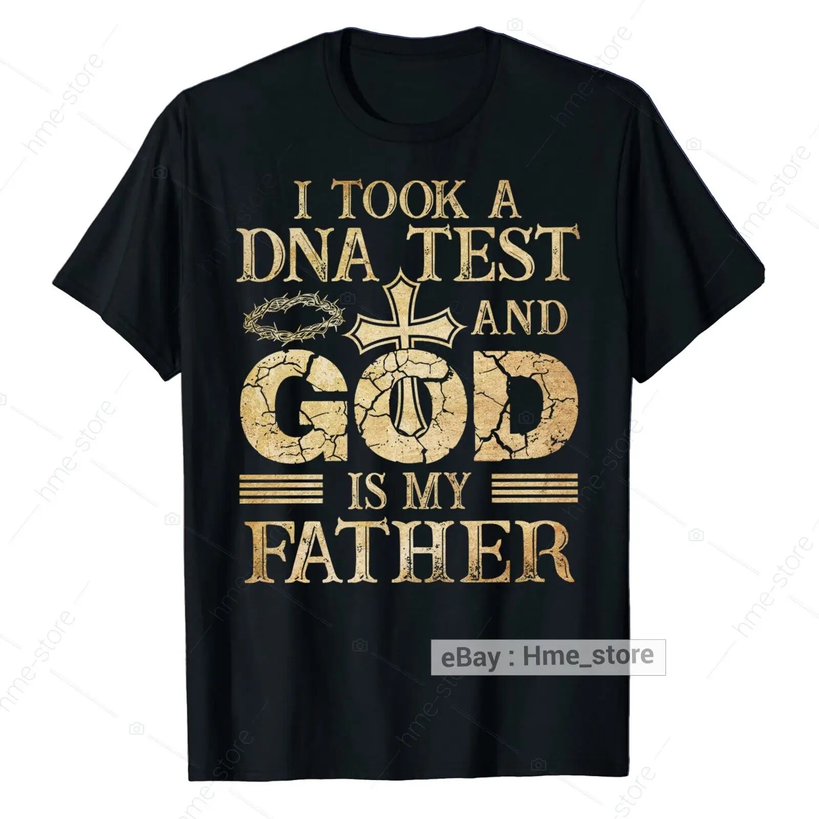 Jesus Dna Test God Is My Father T-Shirt Christian Faith Gospel Pray Religione Tee