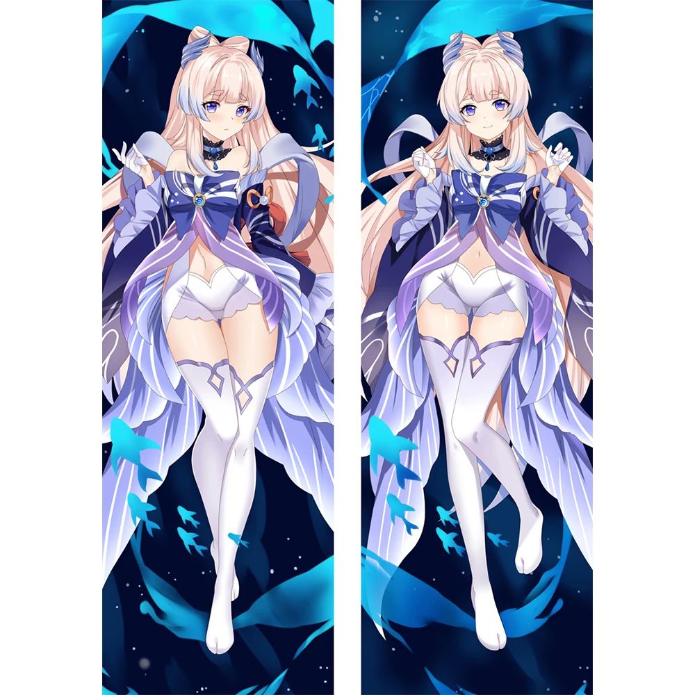 

Anime Sangonomiya Kokomi Genshin Impact Cosplay Dakimakura Hugging Body Pillow Case Japanese Otaku Pillow Cushion Cover