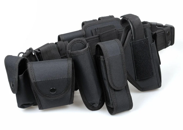 Taktischer Kampf gürtel airsoft Duty Gürtels atz verstellbarer Nylon militärischer Sicherheits gurt Jagd gürtel Pistole Holster Schlagstock halter – Detail 16