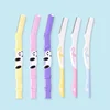 Yunduogirl 6/10pc Panda Flamingo Eyebrow Trimmer Safety Mini Portable Painless Face Razor Eye Brow Cutters Makeup Tool 2