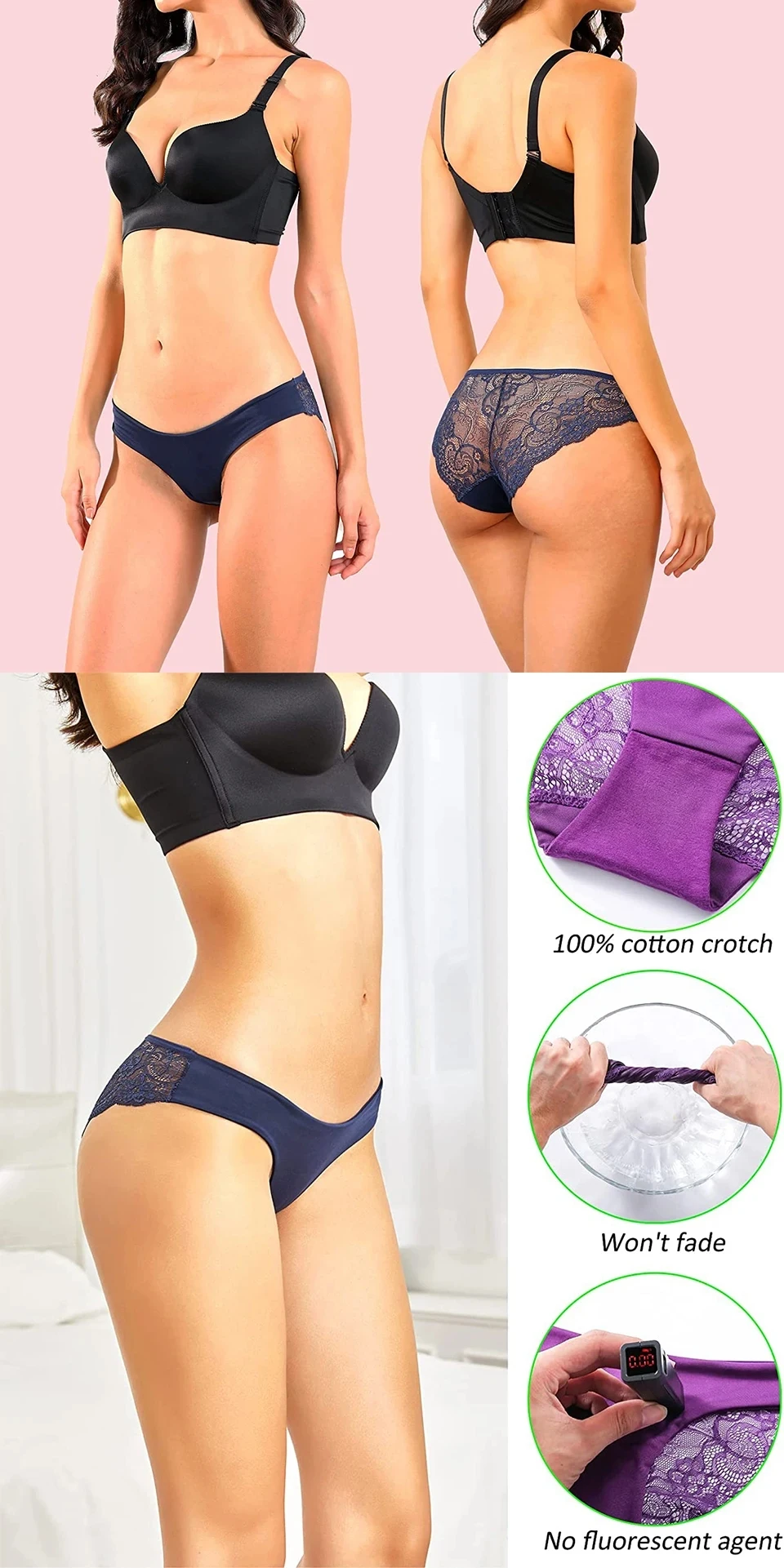 Maßge schneiderte Tangas Höschen mit Name Stickerei Persönlichkeit Dessous Hochzeit Flitter wochen Brautjungfer Braut Frau Unterwäsche Geschenke – Detail 15