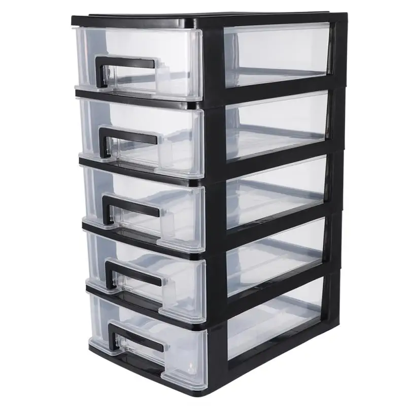 Description Picture 2 of item5/4/3/2 layer Storage Cabinet Plastic Drawer Type Closet Portable Dustproof Storage Case Organizer Sundries Holder