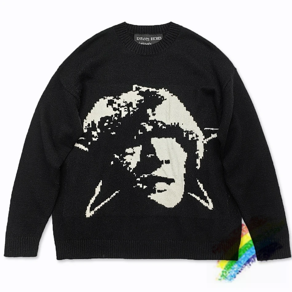 

Мужской/женский жаккардовый свитер с круглым вырезом