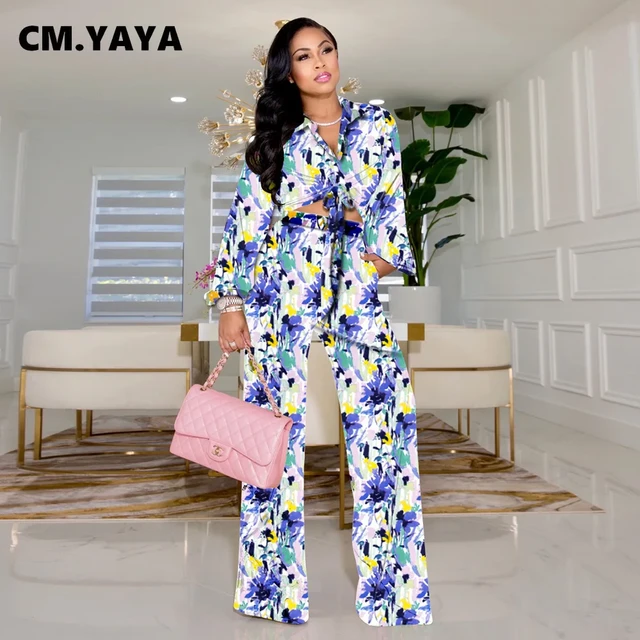 Two Piece Outfit Wide Leg Sets  Two Piece Wide Pants Outfits - Elegant Women's  Set - Aliexpress