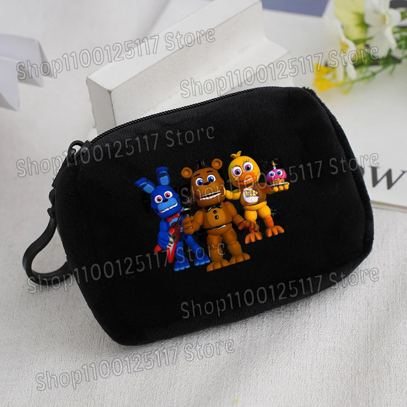 Cute Coin Purse with Key Ring - Soft Zipper Square Wallet and Card Holder with Hanging Accessories