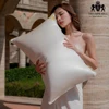 TOP Luxury 100% White Goose Down Filling Pillow Silk + Cotton Shell Soft Warm Silky Can Be Customized Size 1
