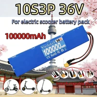 Batterie Li-ion rechargeable 36V 7800mAh/10000mAh 18650 10S3P - Avec chargeur prise XT30/JST |   Compatible avec les scooters électriques de type M365 42V 1