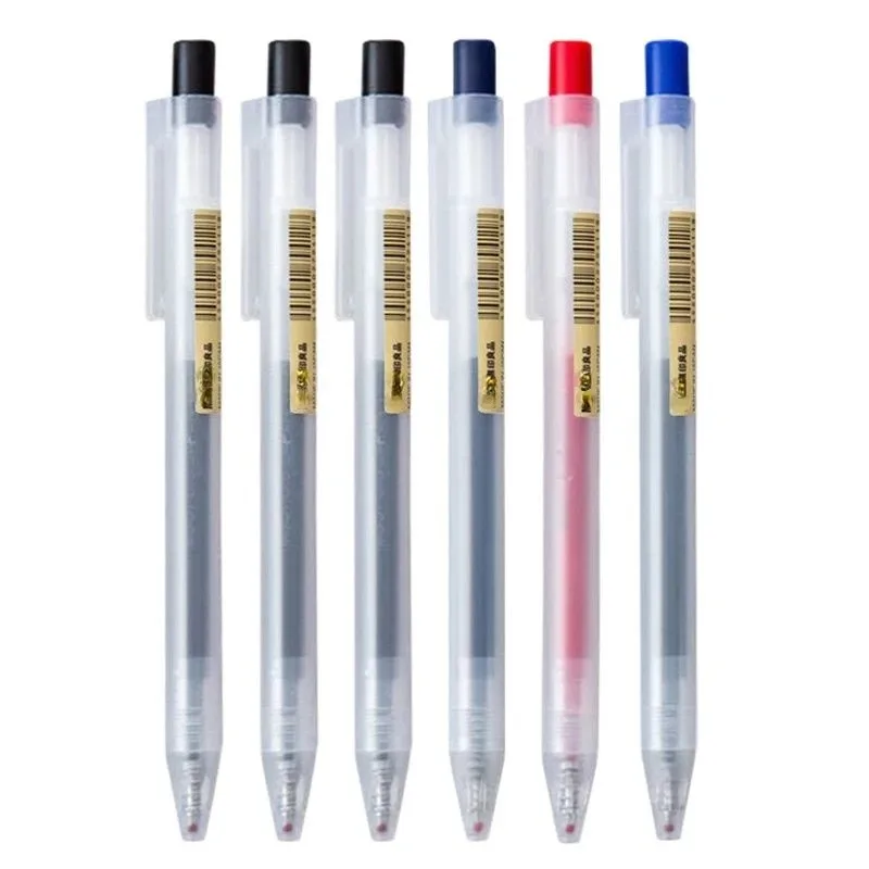 5/3Pcs/Set 0.5mm MUJIs Kawaii Gel Pens Black/Red/Blue Ink Japan Color Pen Office School Cute Ballpoint Refills Stationery gel pens