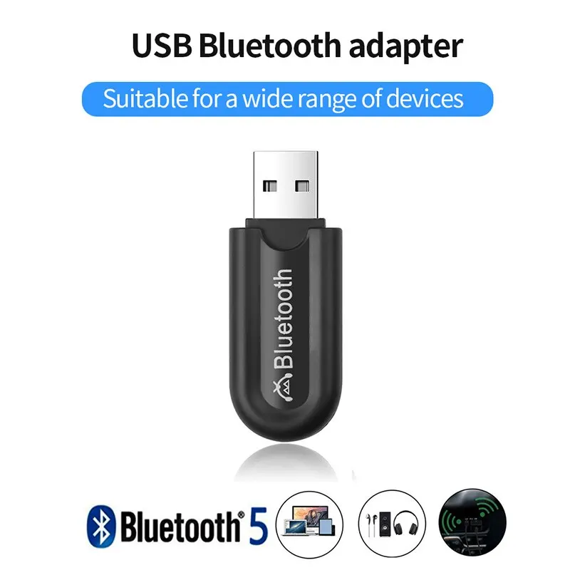 Dual Output Bluetooth 5.0 Audio Receiver Usb Wireless Music Car Receiver Aux Adapter