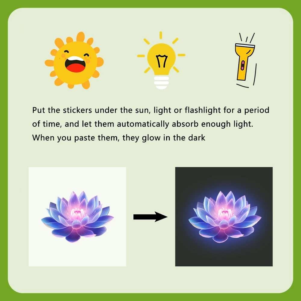 Luminous Lotus Waterproof Toilet Sticker - Creative Self-adhesive Bathroom Wall Decal