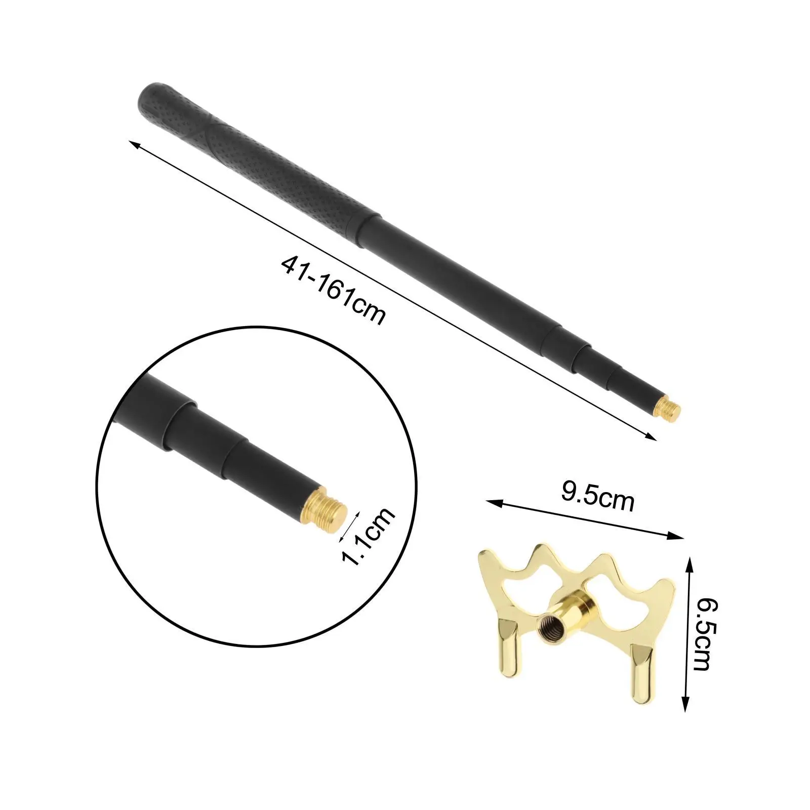 Portable Retractable Billiards Cue Sticks Bridge Removable Bridge Head