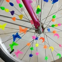 Perles décoratives pour roue de vélo, clips ronds 1