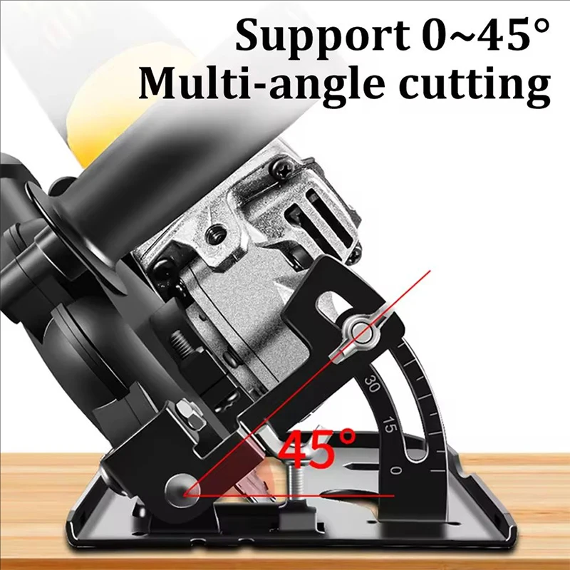 Hander Stand Convert Cutting Machine Base Woodworking Table for Angle Grinders 100-125 With Dust Cover 45&deg; Adjustable
