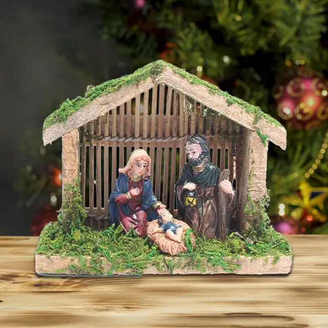 A Születési Mászó Díszes Vallási Figurák Jézus Dekorációk - Image 5