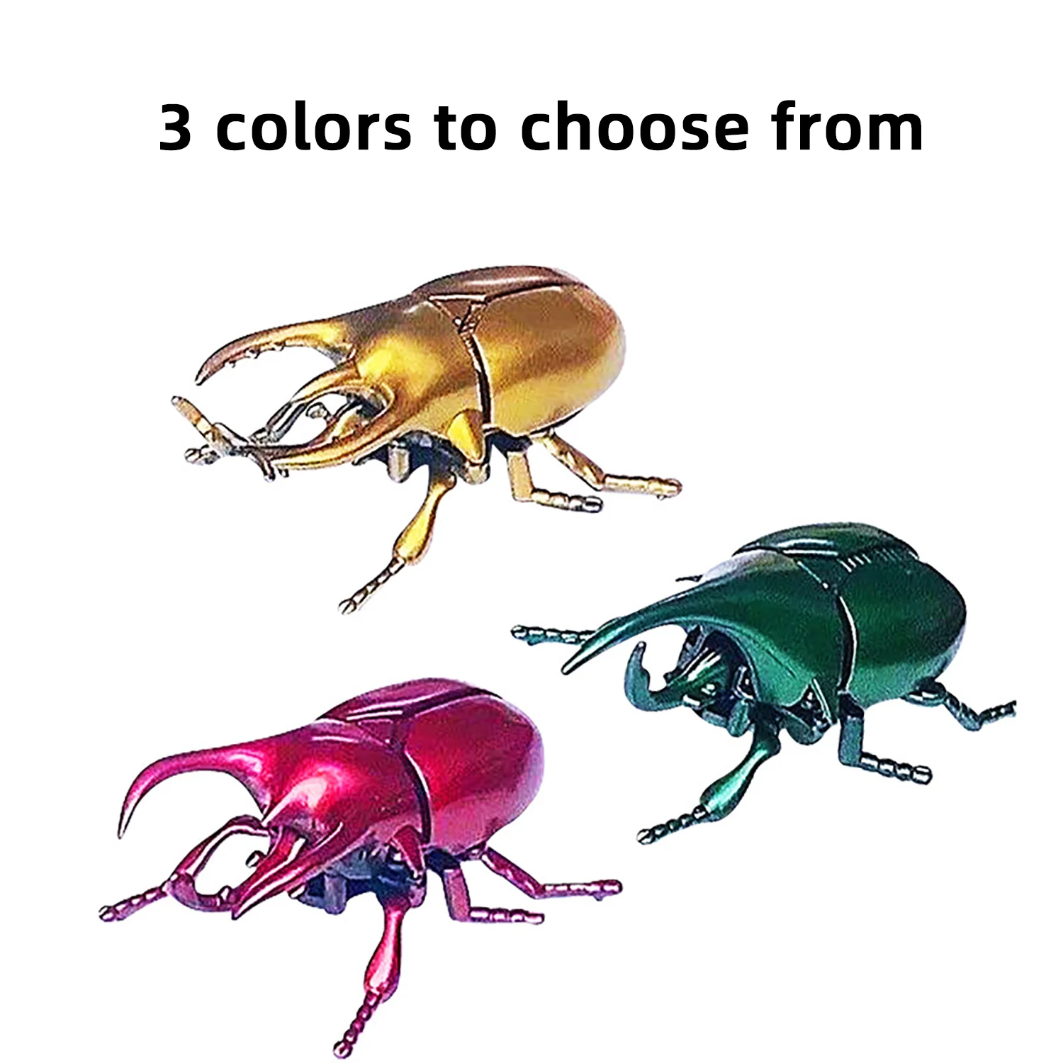 Wind Up Toys - Wind-up Beetle Toys, Simulated Realistic Plastic Beetle, Wind Up Animal Party Favors Toy, Great Gift for Kids 4